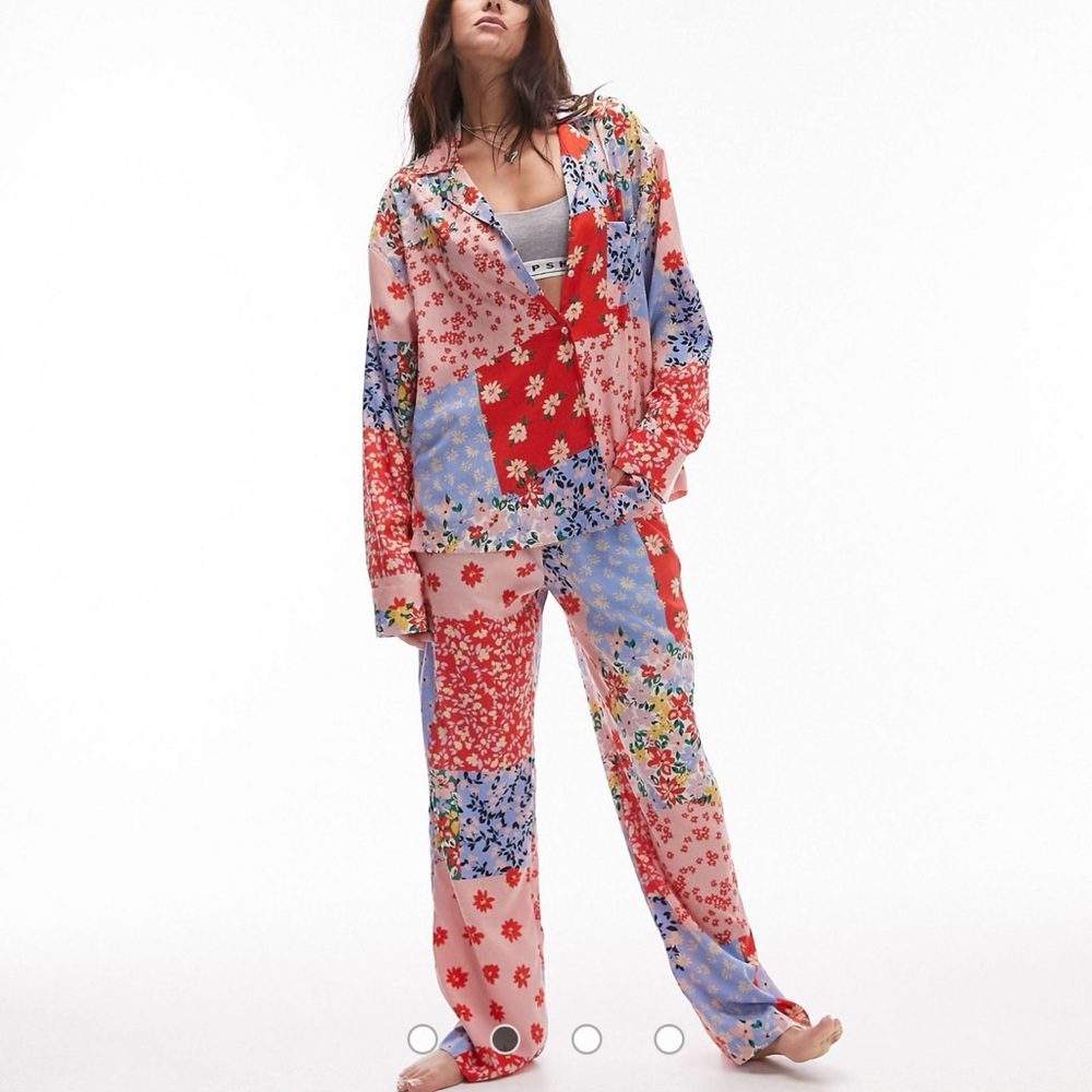 top shop floral pj set